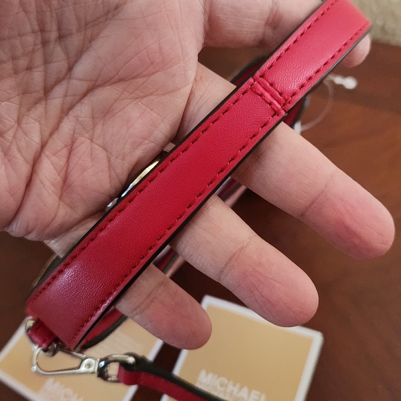 MICHAEL KORS Red LYRA Extra Small Crossbody Bag NWT - Picture 5 of 13